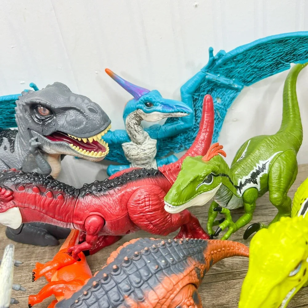 Zuru Robo Alive Smashers Dinosaur Action Figure Lot T-Rex Triceratops